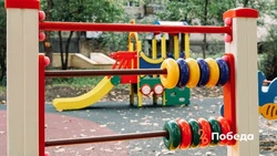 Детский спортивно-игровой комплекс строят в Апанасенковском округе